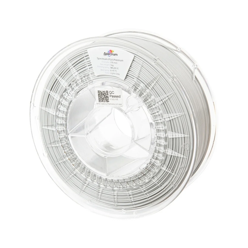 Пластик для 3D-принтера Spectrum PLA Premium 1.75mm 1kg Grey, Ligth (80115)