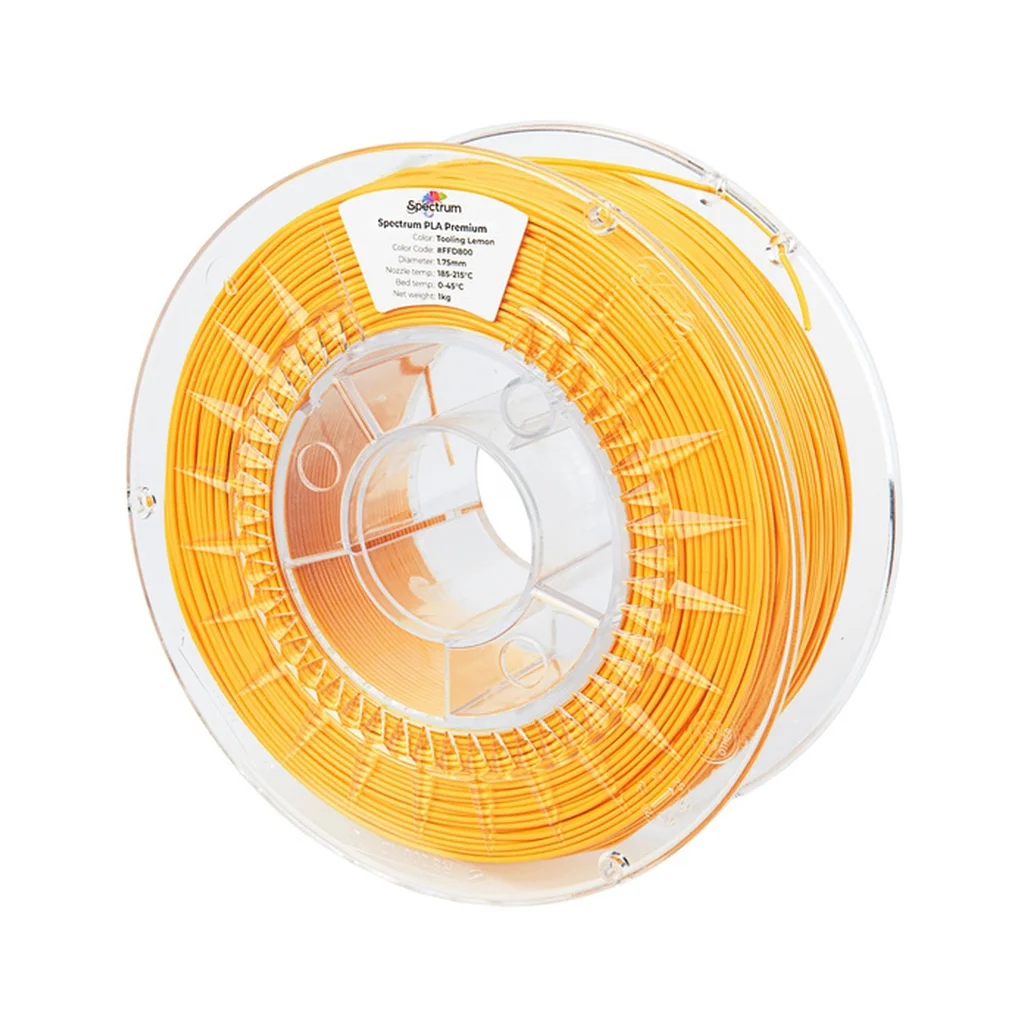Пластик для 3D-принтера Spectrum PLA Premium 1.75mm 1kg Tooling Lemon (CW-KR-001)