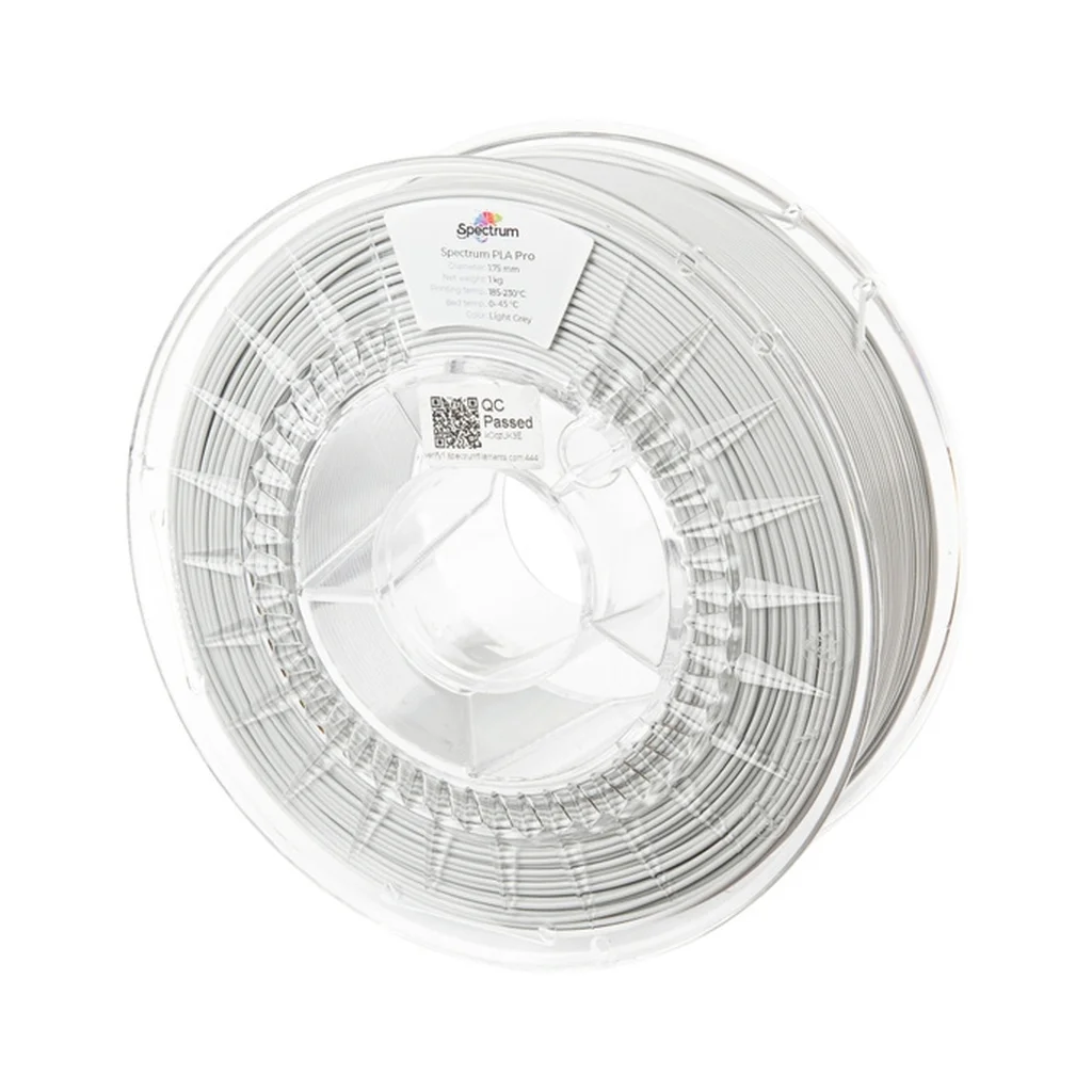 Пластик для 3D-принтера Spectrum PLA PRO Premium 1.75mm 1kg LIGHT GREY (80834)