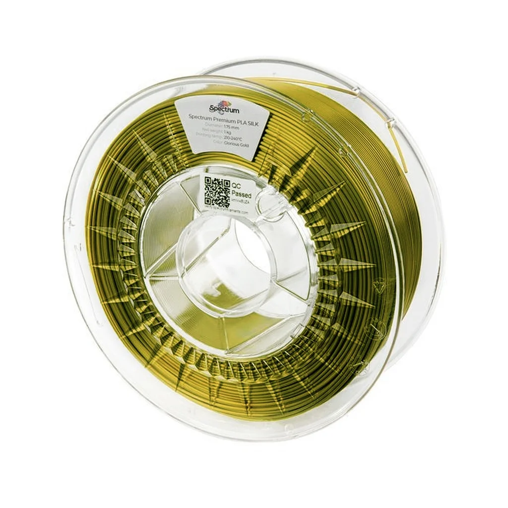 Пластик для 3D-принтера Spectrum PLA Silk 1.75mm 1kg, Gold, Glorious (80439)