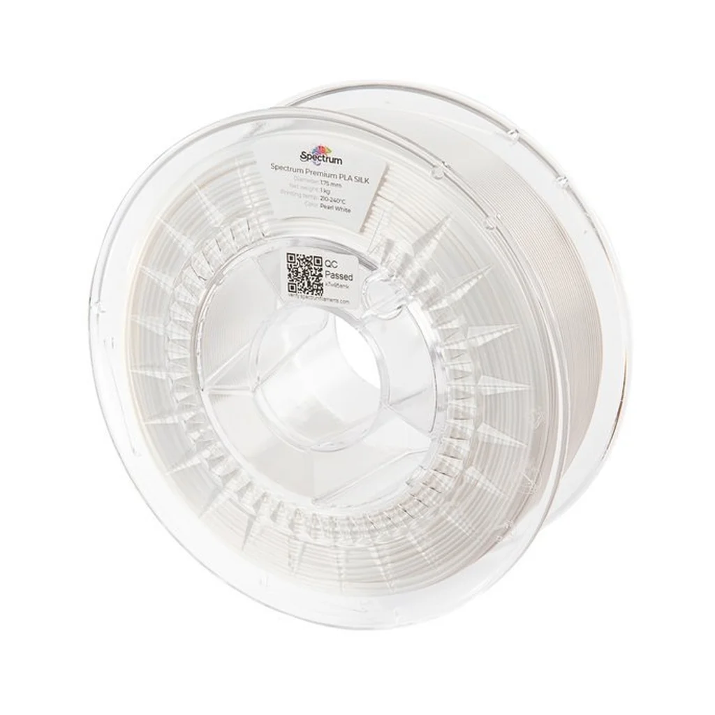 Пластик для 3D-принтера Spectrum PLA Silk 1.75mm 1kg, White, Pearl (80448)