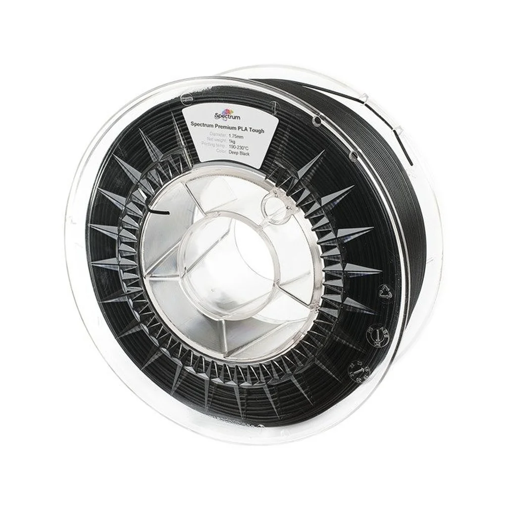 Пластик для 3D-принтера Spectrum PLA Tough 1.75mm 1kg Black, Deep (80193)