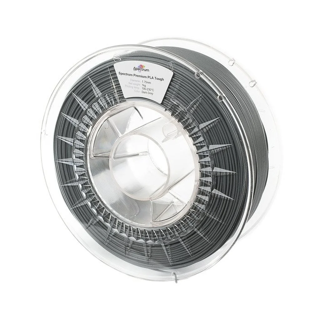 Пластик для 3D-принтера Spectrum PLA Tough 1.75mm 1kg Grey, Dark (80196)