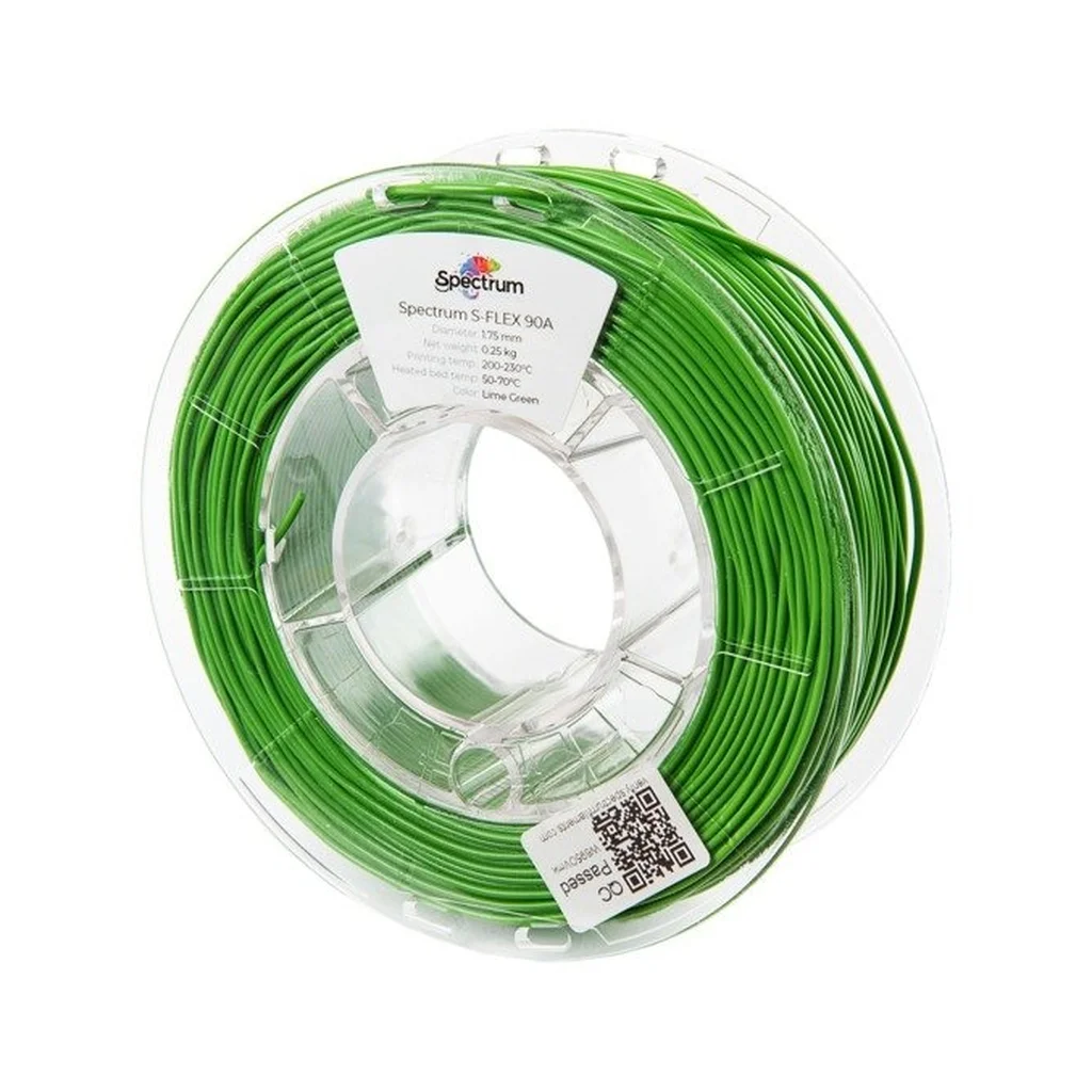 Пластик для 3D-принтера Spectrum S-Flex 90A 1.75mm 0.25kg GREEN, LIME (80253)