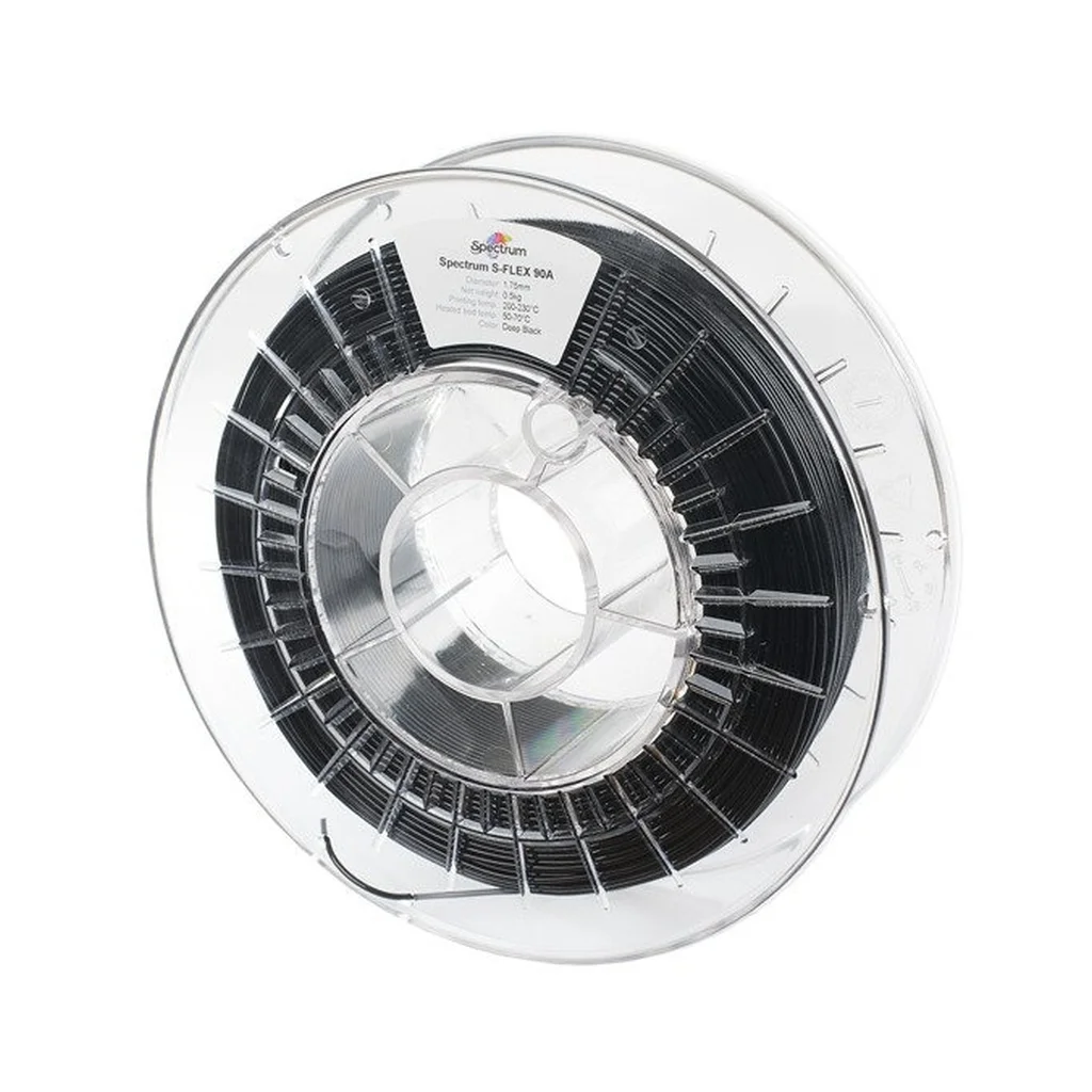 Пластик для 3D-принтера Spectrum S-Flex 90A 1.75mm 0.5kg BLACK, DEEP (80255)