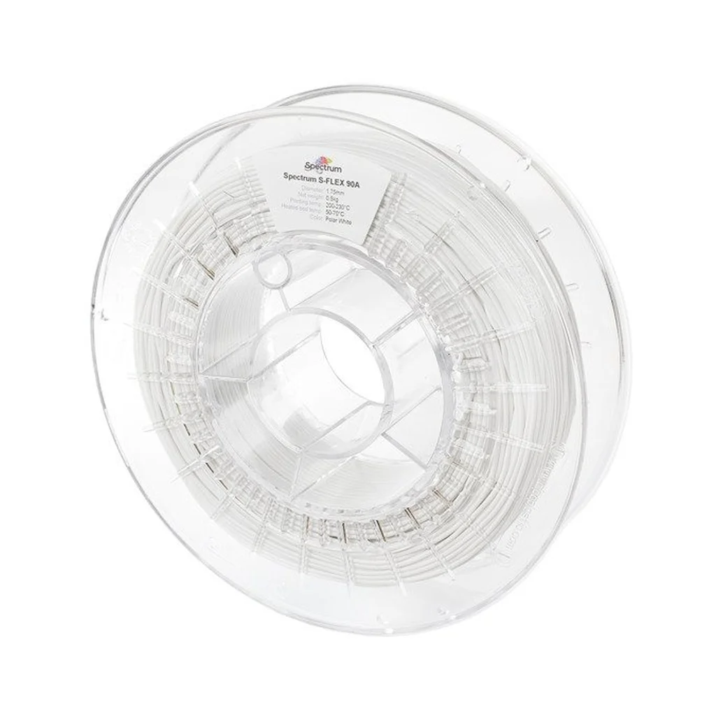 Пластик для 3D-принтера Spectrum S-Flex 90A 1.75mm 0.5kg WHITE, POLAR (80254)