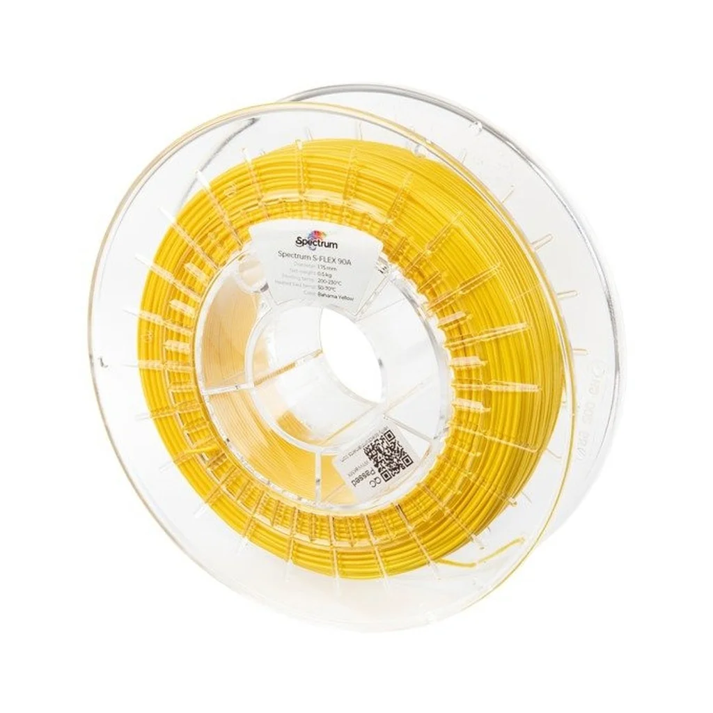 Пластик для 3D-принтера Spectrum S-Flex 90A 1.75mm 0.5kg YELLOW, BAHAMA, RAL1018 (80256)