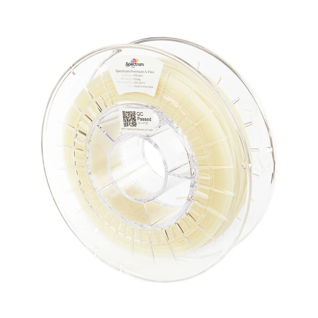 Пластик для 3D-принтера Spectrum S-Flex 90A GLOW IN THE DARK 1.75mm 0.5kg Natural/Green (80470)