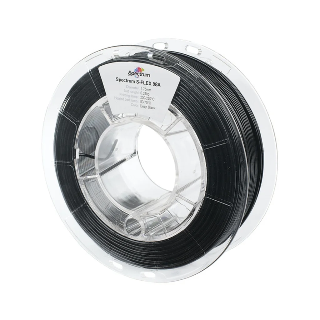 Пластик для 3D-принтера Spectrum S-Flex 98A 1.75mm 0.25kg BLACK, DEEP (80523)