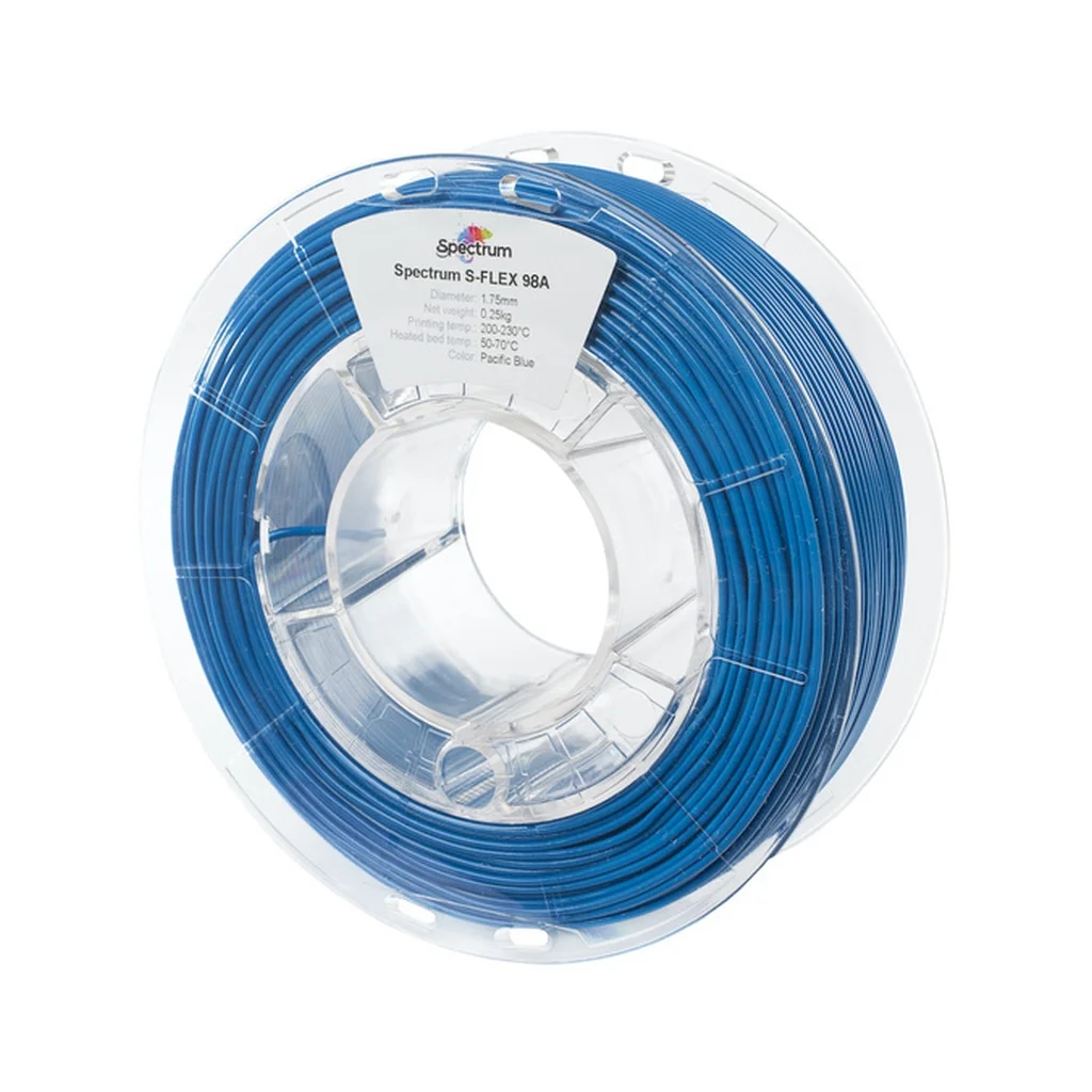 Пластик для 3D-принтера Spectrum S-Flex 98A 1.75mm 0.25kg BLUE, PACIFIC (80525)