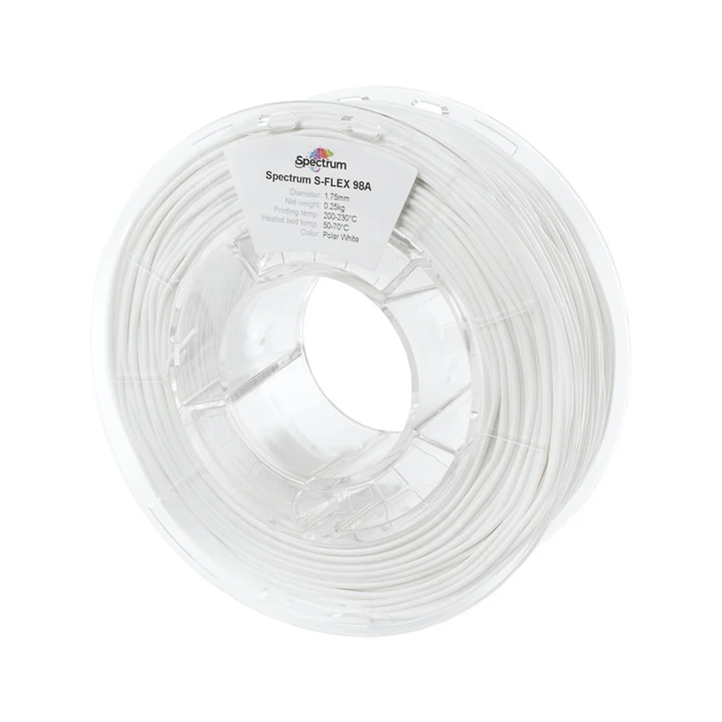 Пластик для 3D-принтера Spectrum S-Flex 98A 1.75mm 0.25kg WHITE, POLAR (80522)