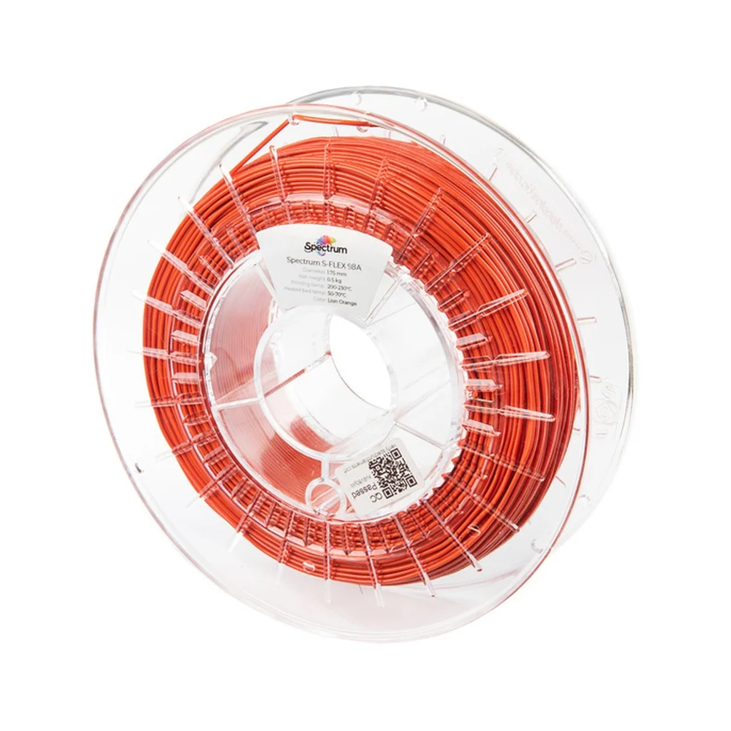 Пластик для 3D-принтера Spectrum S-Flex 98A 1.75mm 0.5kg ORANGE, LION (80517)
