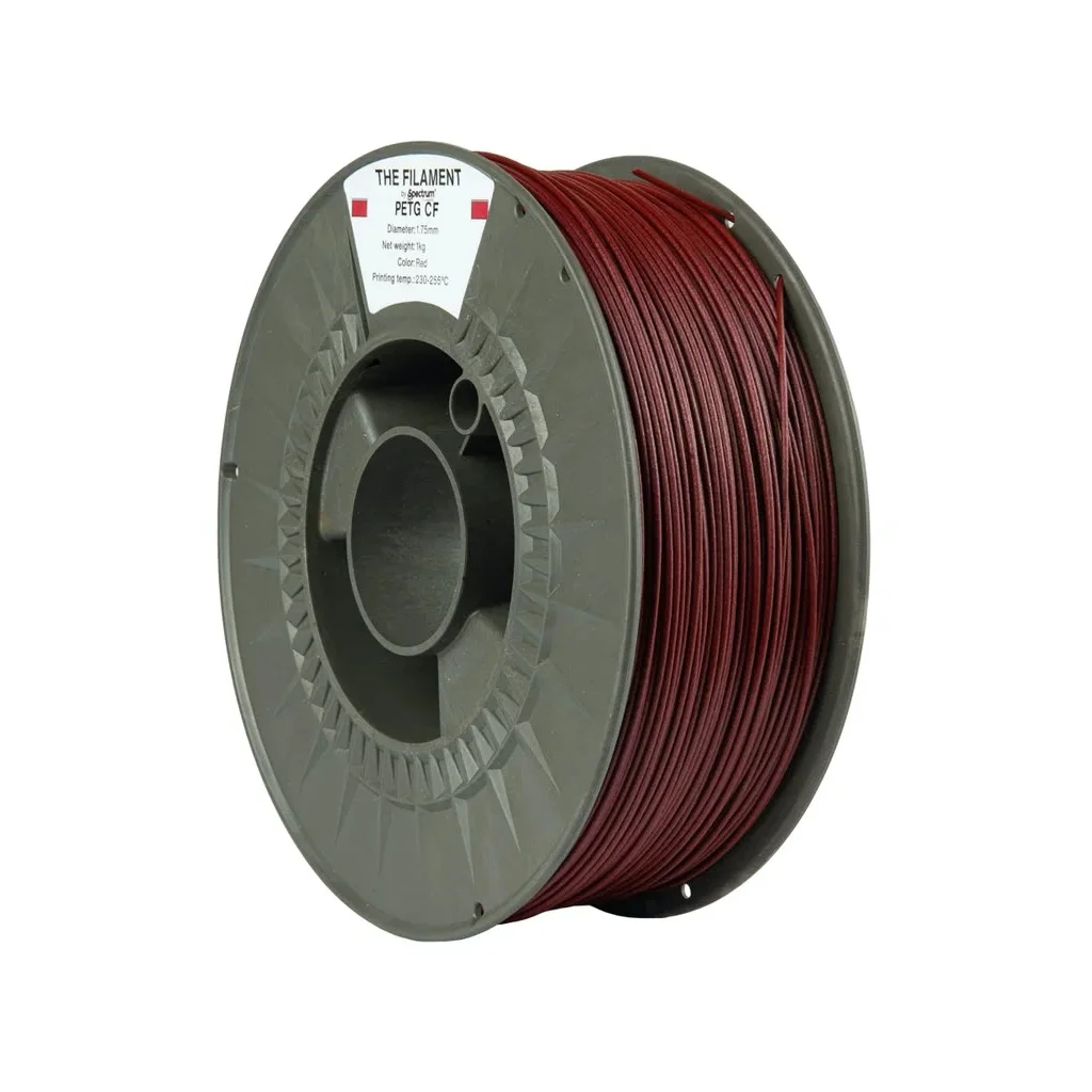 Пластик для 3D-принтера The Filament PETG CF 1.75mm 1kg RED (TF-24110)