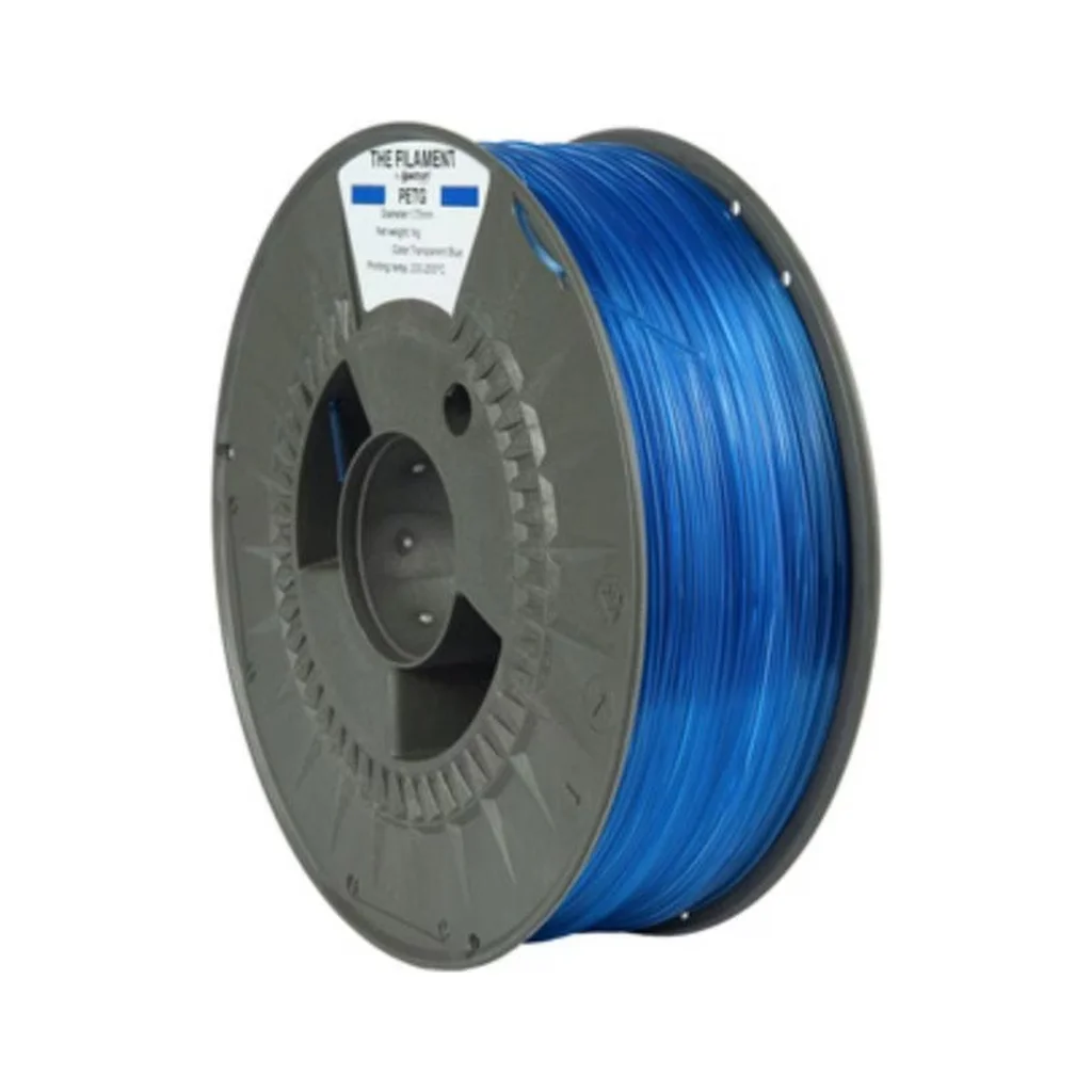 Пластик для 3D-принтера The Filament PETG TRANSPARENT 1.75mm 1kg BLUE (TF-24027)