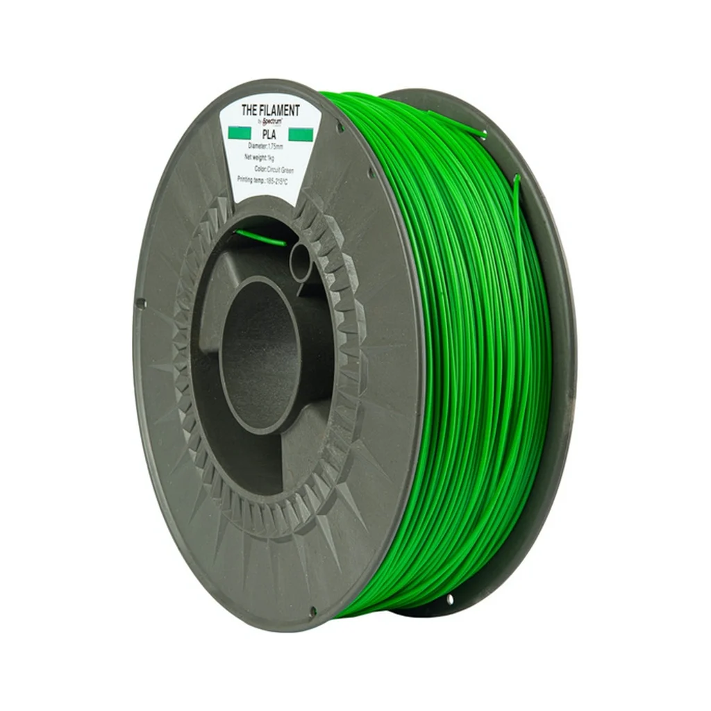 Пластик для 3D-принтера The Filament PLA 1.75mm 1kg GREEN, CIRCUIT (TF-24007)