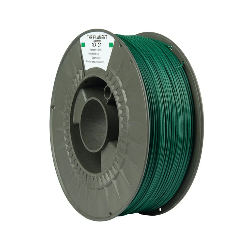Пластик для 3D-принтера The Filament PLA CF 1.75mm1kg GREEN (TF-24100)