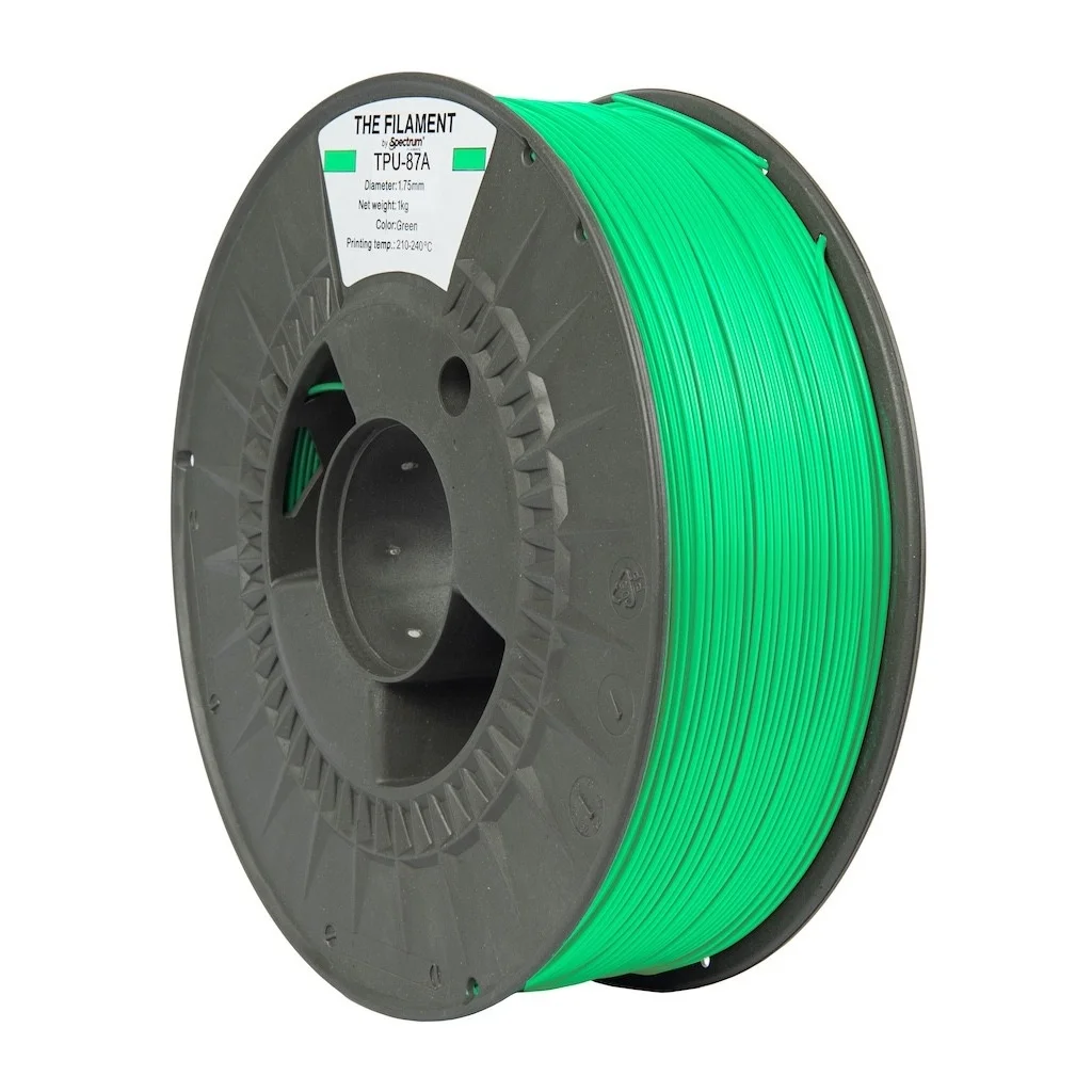 Пластик для 3D-принтера The Filament TPU-87A 1.75mm GREEN 1kg (TF-24129)