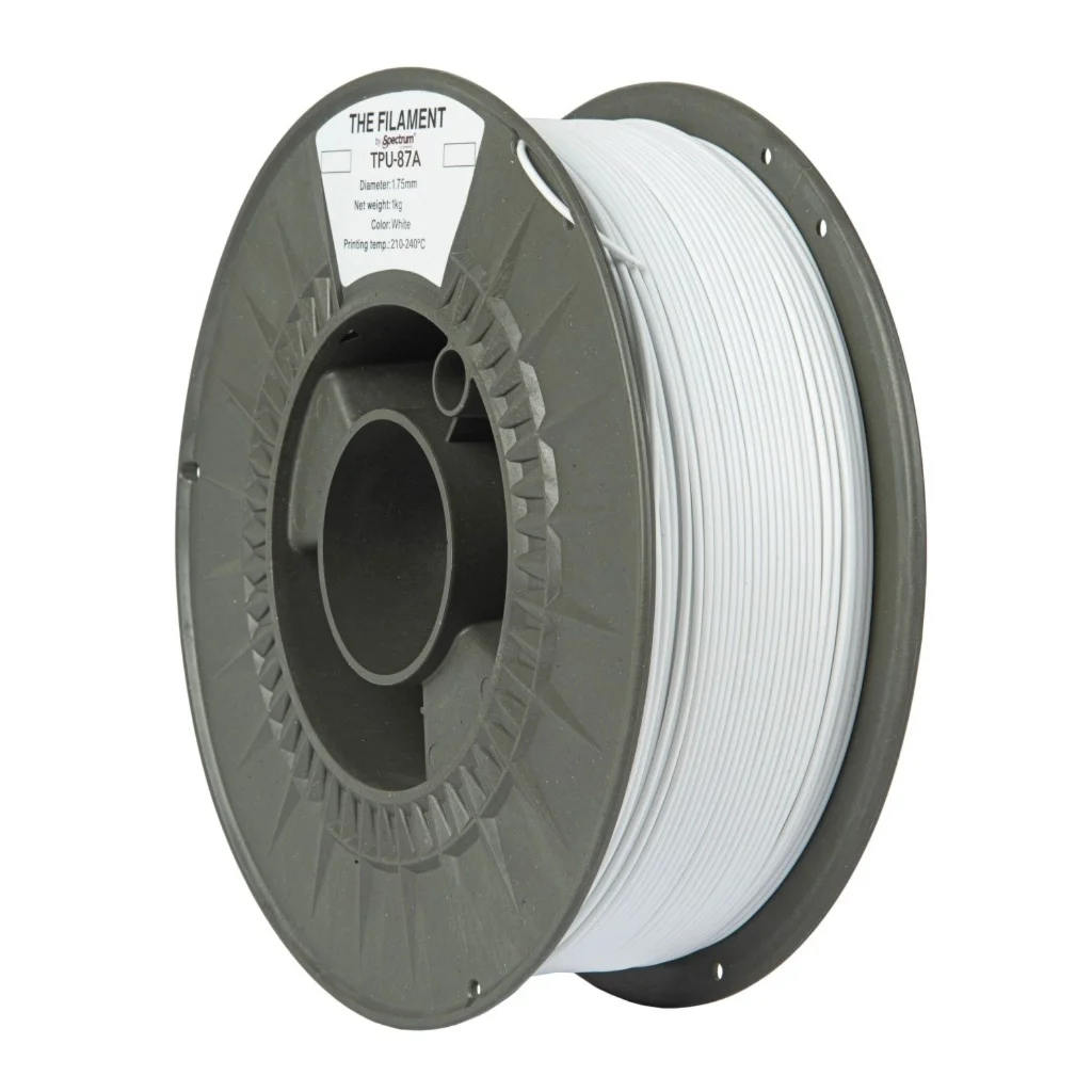 Пластик для 3D-принтера The Filament TPU-87A 1.75mm WHITE 1kg (TF-24127)