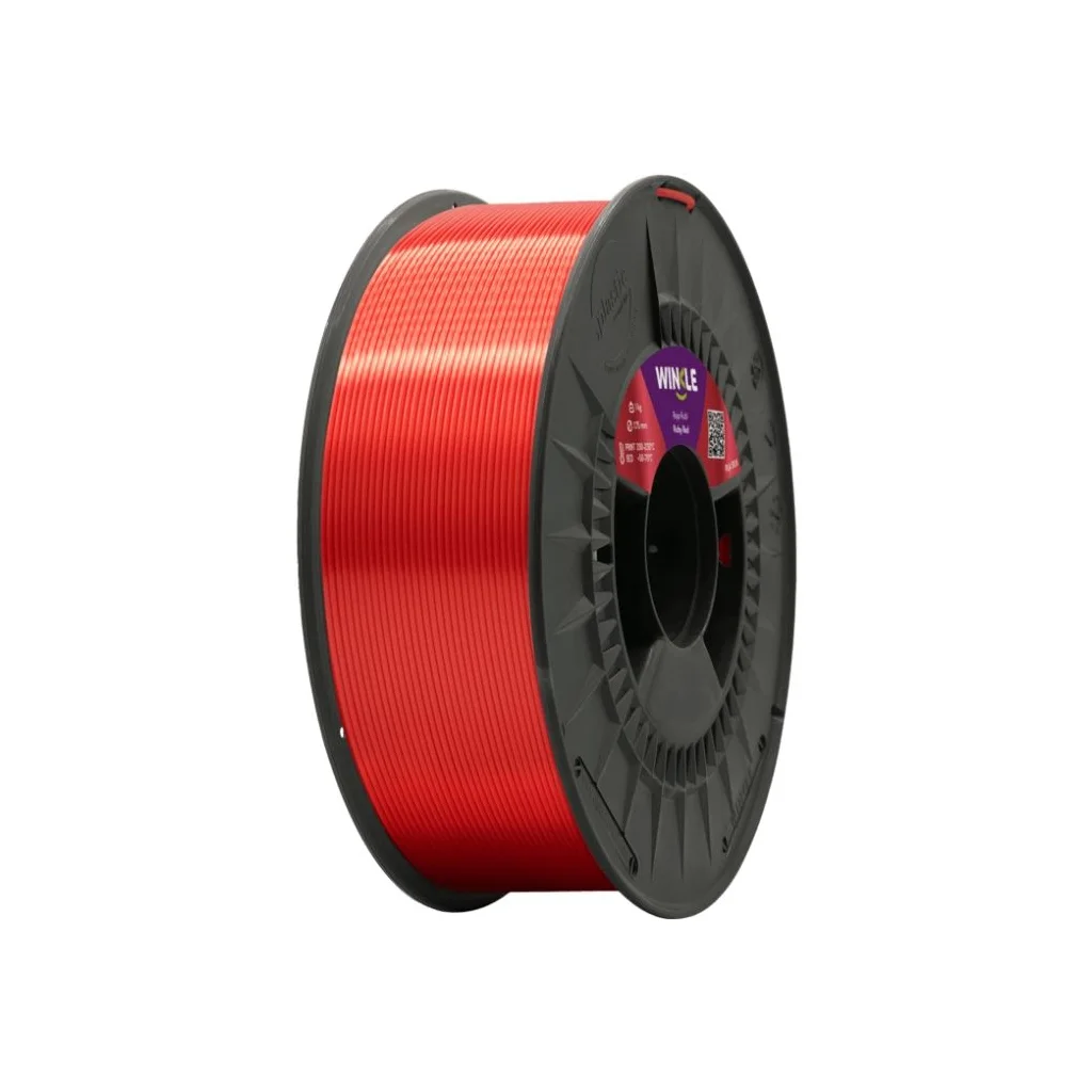 Пластик для 3D-принтера WINKLE PLA SILK 1.75mm, 1kg, Ruby red (PSI01000175ROJRUBWNK)