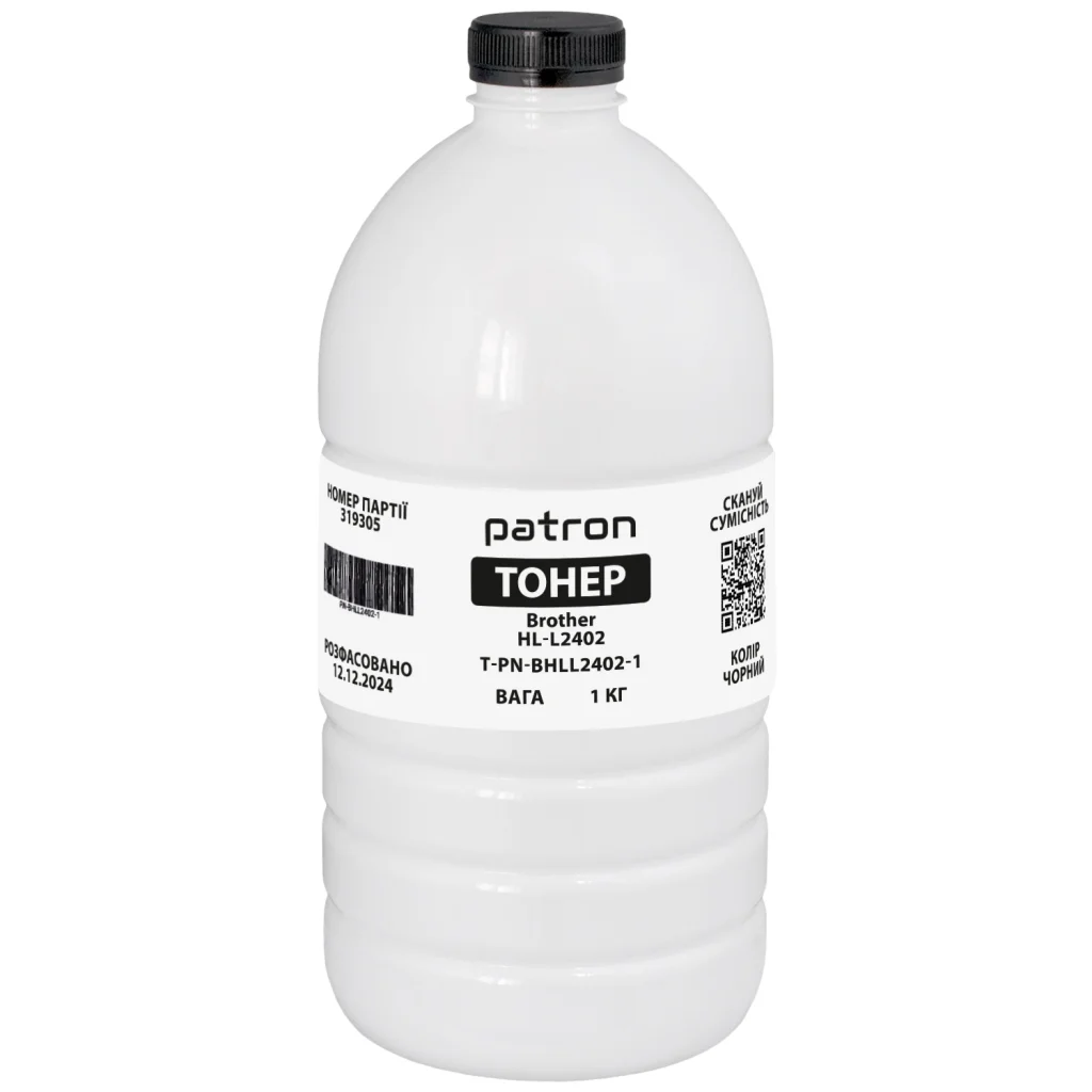 Тонер Brother HL-L2402 флакон, 1 кг Patron (PN-BHLL2402-1)