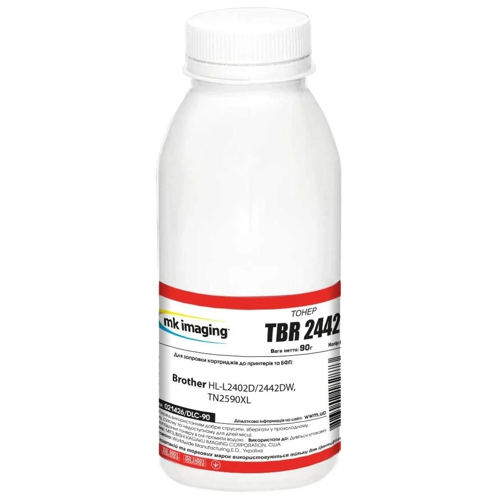 Тонер Brother HL-L2402D/2442DW, TN2590XL 90г Black Mitsubishi (021426/DLC-90)