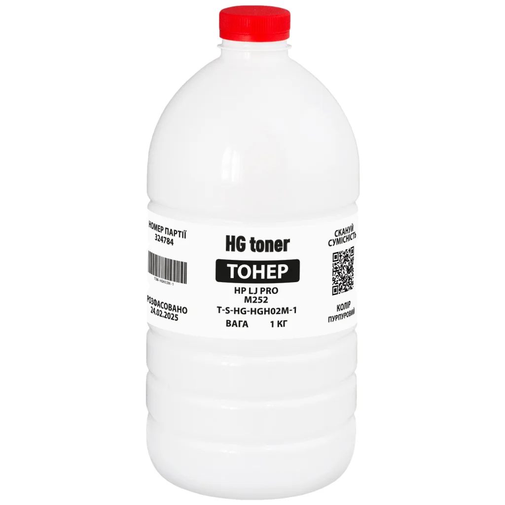 Тонер HP CLJ Pro M252 1кг, magenta HG (TSM-HGH02M-1)