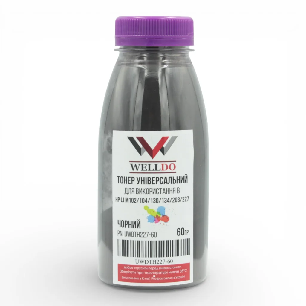 Тонер HP LJ M102, CF233A/CF230A/CF219A/CF217A 60г, original only Welldo (UWDTH227-60)