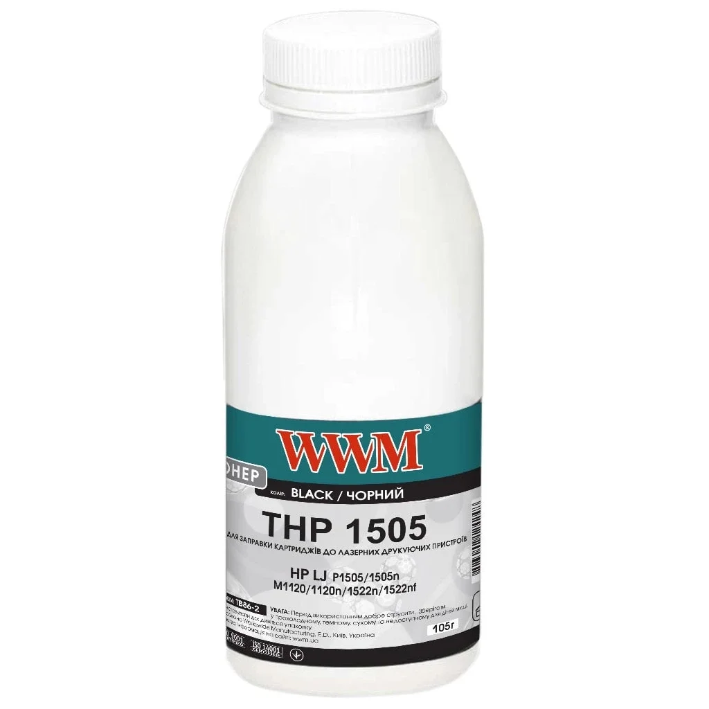 Тонер HP LJ P1505 (бутль 105 г) WWM (TB86-2)