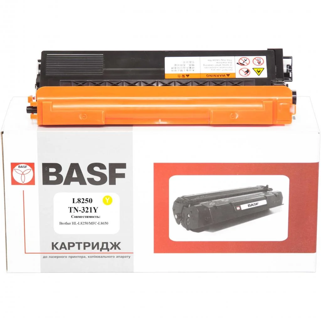 Тонер-картридж BASF Konica Minolta Bizhub C224/284/364, TN321Y (KT-TN321Y)