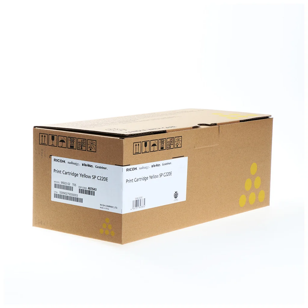 Тонер-картридж Ricoh SPC220E Yellow 406055 (407643)