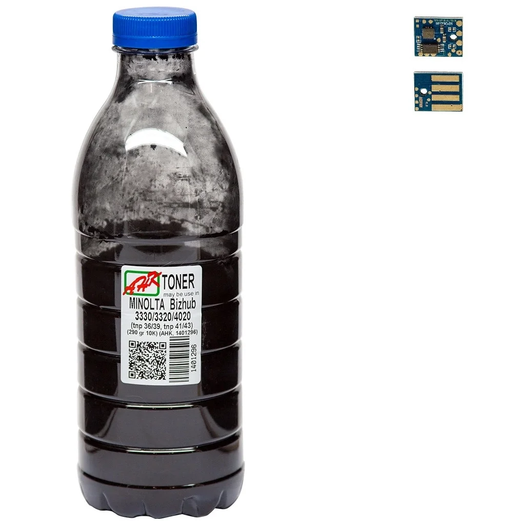 Тонер Konica Minolta Bizhub 3300, TNP36/TNP39 290г 10K chip Black АНК (1401297)