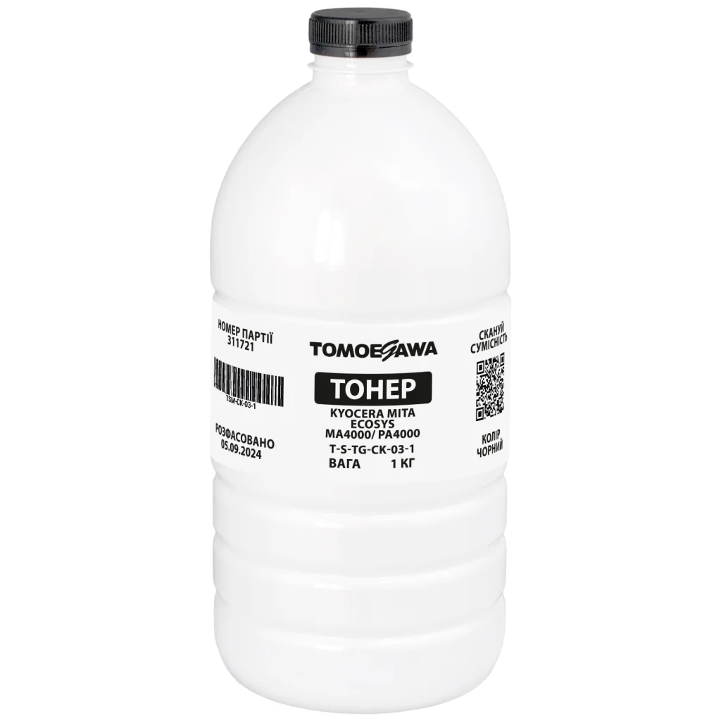 Тонер Kyocera Mita Ecosys MA4000/PA4000, 1 кг Tomoegawa (TSM-CK-03-1)
