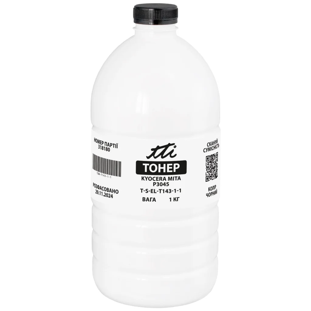 Тонер Kyocera Mita P3045, 1 кг TTI (TSM-T143-1-1)