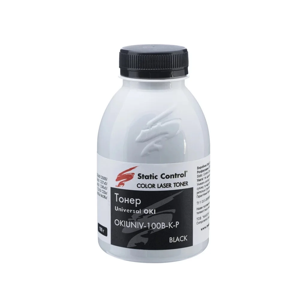 Тонер OKI Universal Okidata 3 Glossy 100г black фасовка Static Control (OKIUNIV3-100B-K-P)