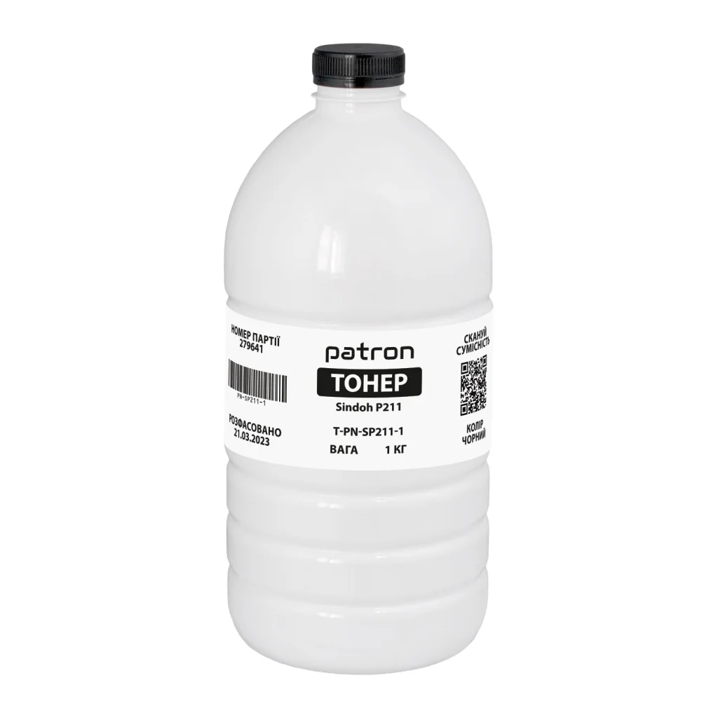 Тонер Pantum/Sindoh P211, 1 кг Patron (PN-SP211-1)