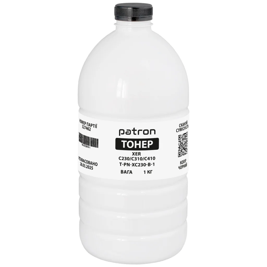 Тонер XER C230/C310/C410 1 кг, Black Patron (PN-XC230-B-1)