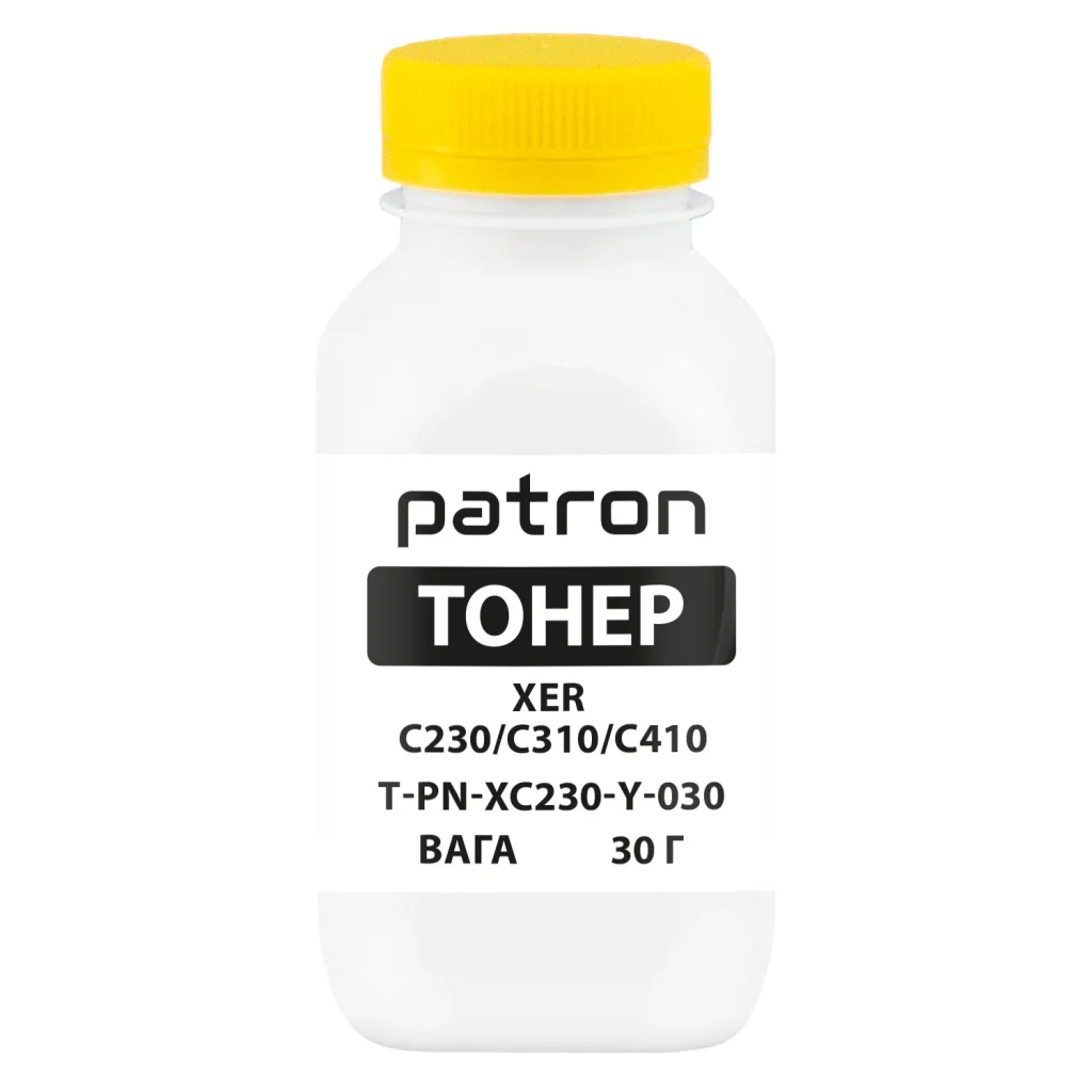 Тонер XER C230/C310/C410, 30 г, Yellow Patron (PN-XC230-Y-030)