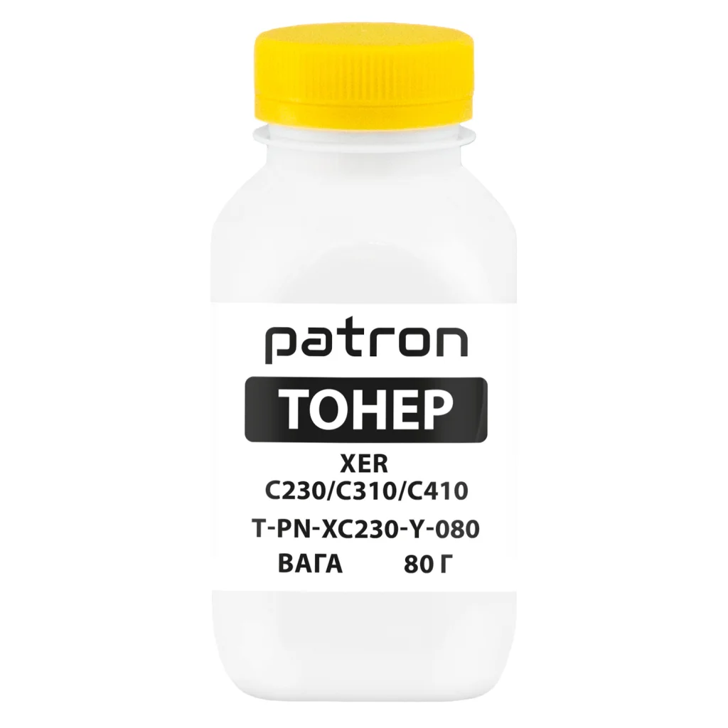 Тонер XER C230/C310/C410, 80 г, Yellow Patron (PN-XC230-Y-080)