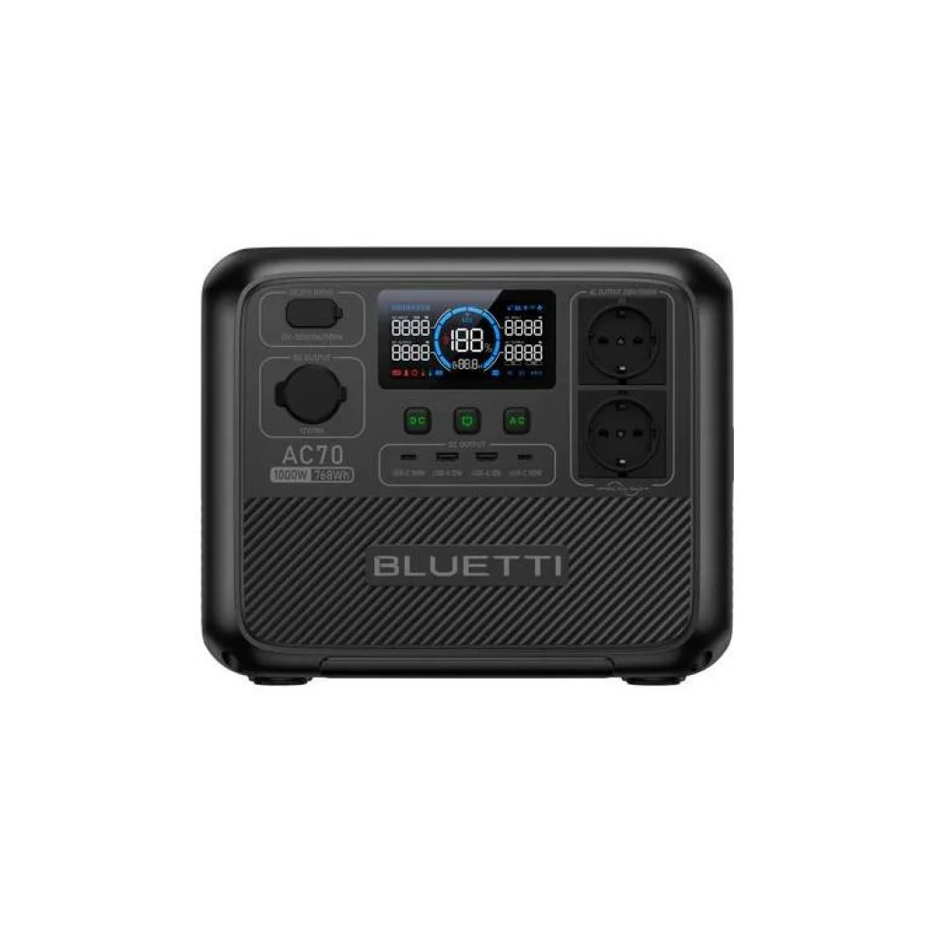 Зарядна станція BLUETTI AC70 1000W 768Wh (AC70)