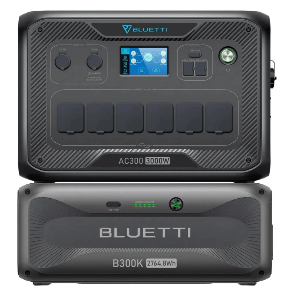 Зарядна станція BLUETTI PowerOak AC300 3000W + B300K 2764.8Wh (AC300+B300K)
