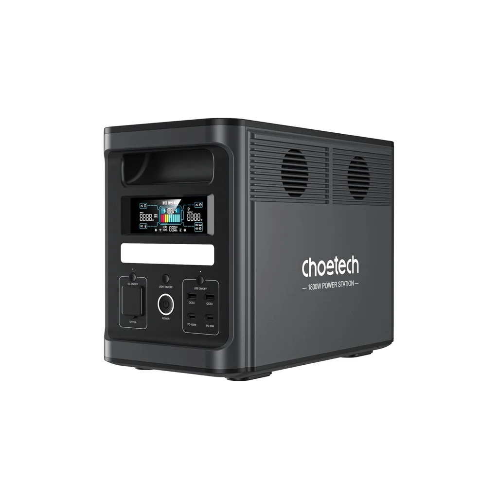 Зарядна станція Choetech BS065-EU-BK 1800W (BS065-EU-BK)