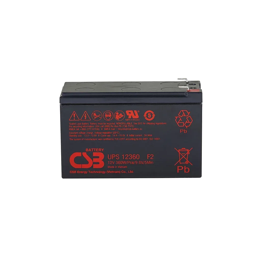 Батарея до ДБЖ CSB UPS123607F2 12V 7Ah (UPS123607F2)