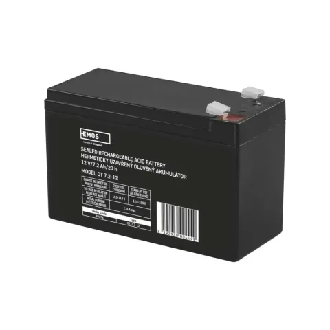 Батарея до ДБЖ EMOS B9674 AGM 12V 7,2Ah fast 6,3mm (B9674)