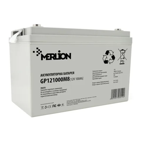 Батарея до ДБЖ Merlion 12V 100Ah (GP121000M8)