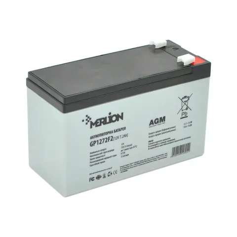 Батарея до ДБЖ Merlion GP1272F2 12V-7.2Ah (GP1272F2BW)