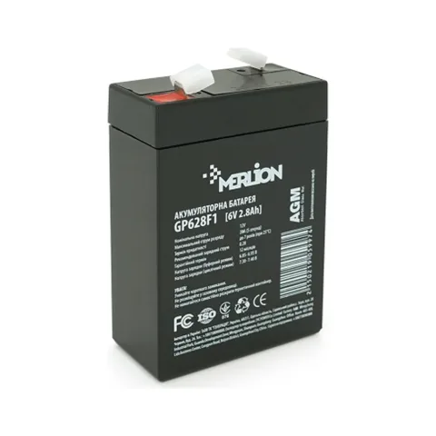 Батарея до ДБЖ Merlion MERLION AGM GP628F1 6 V-2,8Ah (GP628F1)