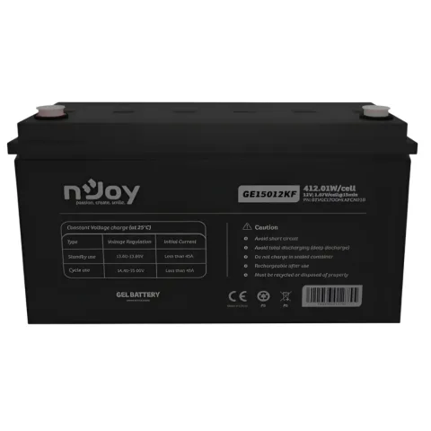 Батарея до ДБЖ nJoy 12V 150Ah (BTVGCLTODHLKFCN01B) GEL (GE15012KF)