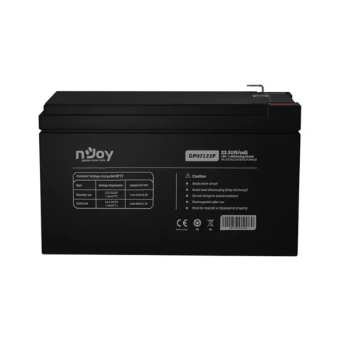Батарея до ДБЖ nJoy 12V 7Ah (BTVACGUOBTD2FCN01B) AGM (GP07122F)