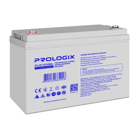 Батарея до ДБЖ Prologix 12V - 100Ah GEL (PL12-100GEL)