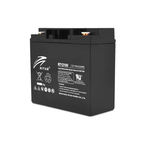 Батарея до ДБЖ Ritar AGM RT12180B, 12V-18Ah, Black (RT12180B)